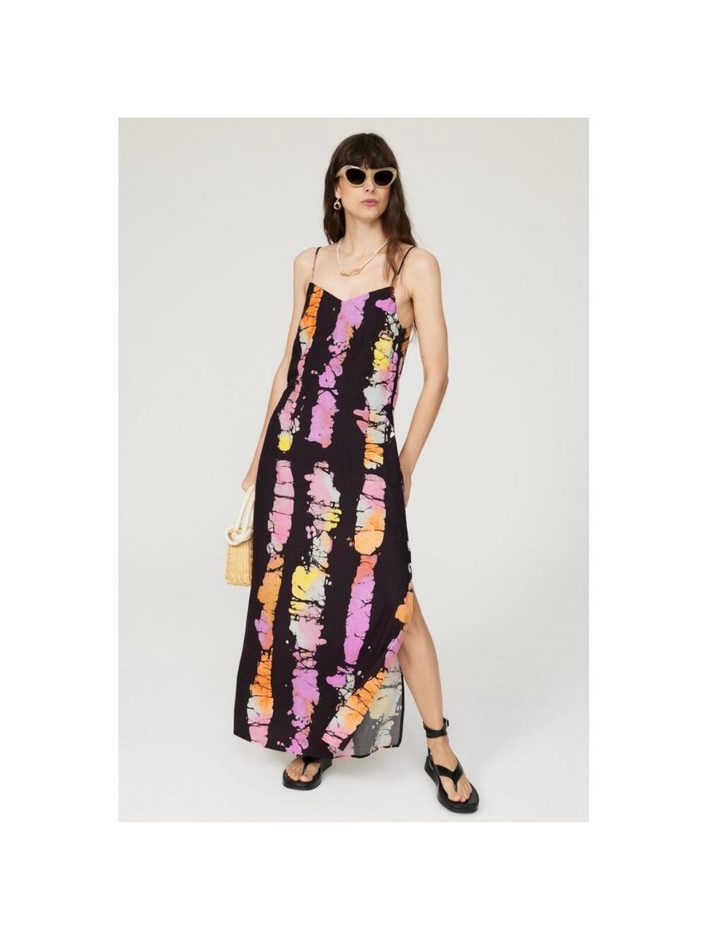 Busayo x RTR Tie Dye Slip Dress, Size: M